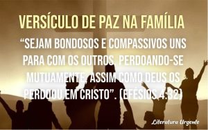 Versículo de paz na família