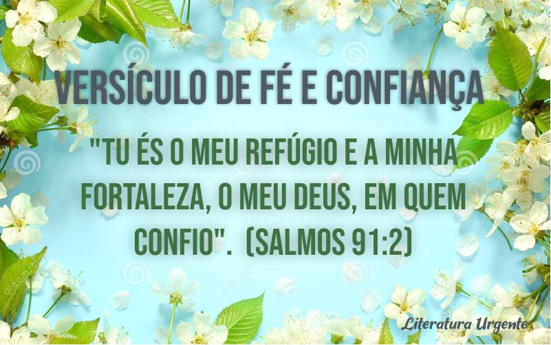 Versículos de fé e confiança em Deus 