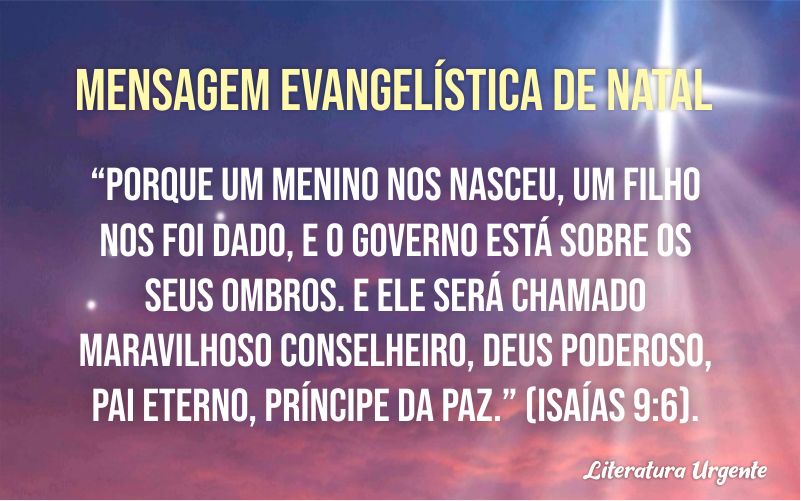 Mensagem evangelística de Natal