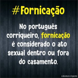 o que significa fornicação